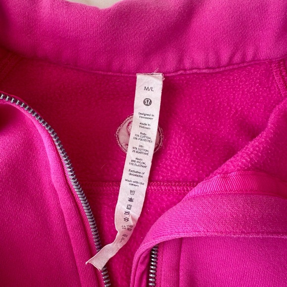 Hot Pink Lululemon Scuba - Picture 2 of 2